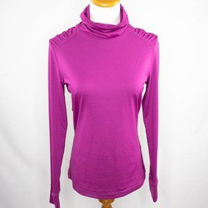 Athleta raspberry pink long sleeve tee (S)